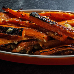 Burnt Carrots with Brie