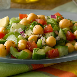 Bush’s(r) Cucumber and Chick Pea Salad with Citrus