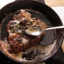 Butter-Basted, Pan-Seared Thick-Cut Steaks