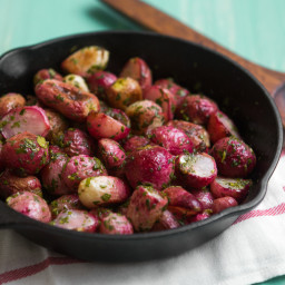 Butter-Glazed Roasted Radishes With Fresh Herbs