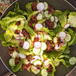 Butter-Lettuce Salad with Avocado-Buttermilk Dressing