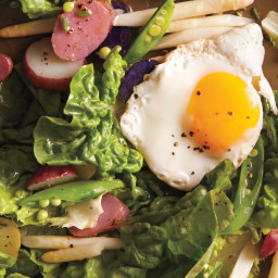 Butter-Lettuce Salad with Egg and Potatoes