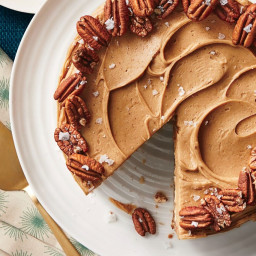 Butter Toffee-Pecan Layer Cake Recipe