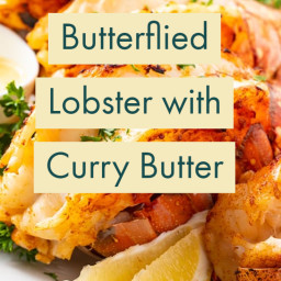 Butterflied Lobster with Curry Butter