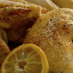 Butterflied Roast Chicken with Lemon and Rosemary Recipe