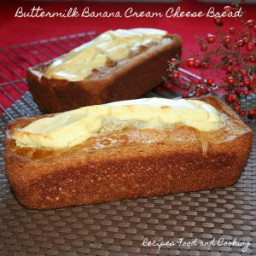 Buttermilk Banana Cream Cheese Bread