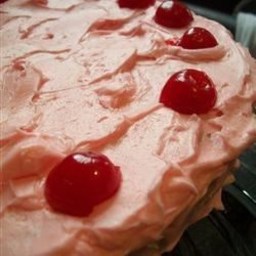Buttermilk Cake with Cherry Frosting