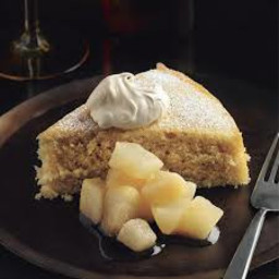 Buttermilk Cake with Lemon-and Thyme-Glazed Pear Compote
