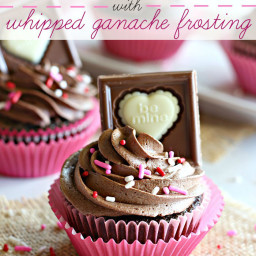 Buttermilk Chocolate Cupcakes with Whipped Ganache Frosting