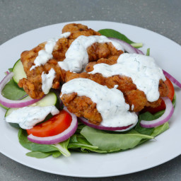 Buttermilk-fried Chicken Salad Recipe by Tasty