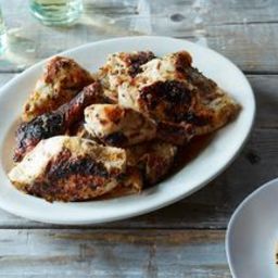 Buttermilk-Marinated Roast Chicken with Tarragon and Dijon Mustard