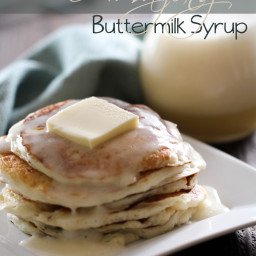 Buttermilk Pancakes with AMAZING Buttermilk Syrup