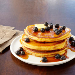 Buttermilk Pancakes With Vanilla Bean-Berry Syrup