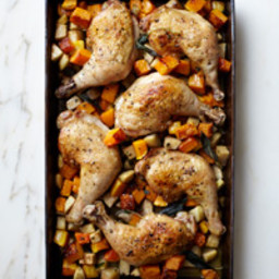 Butternut Squash and Baked Chicken