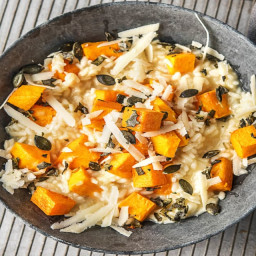 Butternut Squash and Sage Risotto with Parmesan and Pepitas