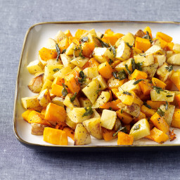 Butternut Squash and Yukon Gold Potatoes with Sage-Brown Butter