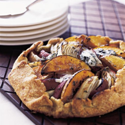 Butternut Squash, Apple, and Onion Galette with Stilton