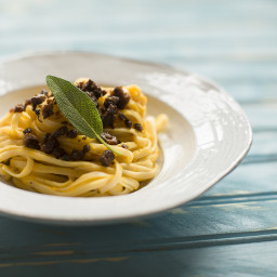 Butternut Squash Carbonara with Bacon and Sage