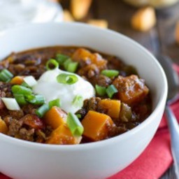 Butternut Squash Chili with Beef