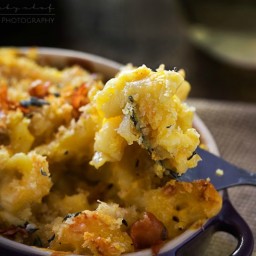 Butternut Squash, Gruyere and White Cheddar Mac and Cheese