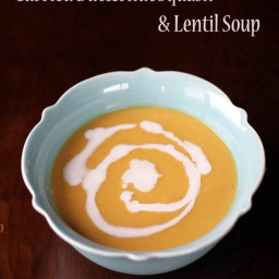 Butternut Squash, Lentil & Coconut Curry Soup