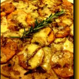 Butternut Squash Pizzas with Rosemary