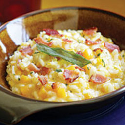 Butternut Squash Risotto with Bacon and Sage