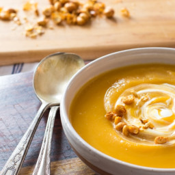 Butternut Squash Soup with Apple Cider