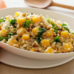 Butternut Squash with Quinoa, Spinach and Walnuts