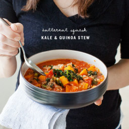 Butternut Squash Kale and Quinoa Stew