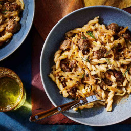 Buttery Cabbage-and-Sausage Pasta