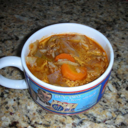 Cabbage and Ground Beef Soup