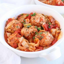 Cabbage and Meatballs {Unstuffed Polish Cabbage Rolls}