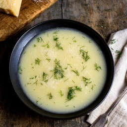 Cabbage and Parmesan Soup With Barley