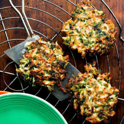 Cabbage, Carrot and Purple Kale Latkes