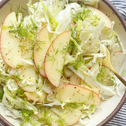 Cabbage-Fennel Salad with Honeycrisp Apples