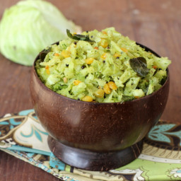 Cabbage Fry ~ Cabbage Senagapappu Vepudu