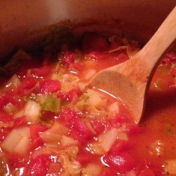 Cabbage, Potato, and Tomato Soup Recipe