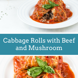 Cabbage Roll with Beef and Mushroom