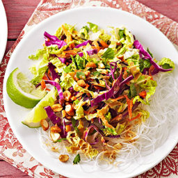 Cabbage and Carrot Salad with Peanut Sauce