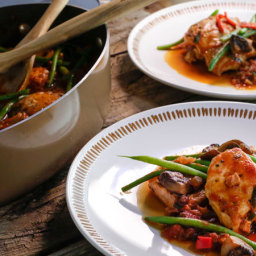 Cacciatore-Style Boneless Chicken One-Pot with Green Beans