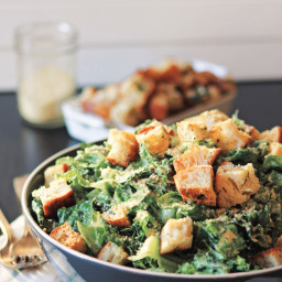 Caesar Salad With Homemade Dill Croutons