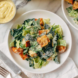 Caesar Salad with Tuscan Kale