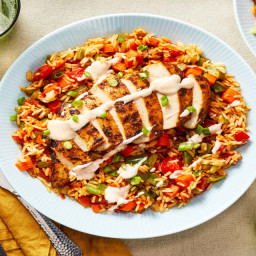 Cajun Blackened Chicken and Rice Bowls with Spicy Crema