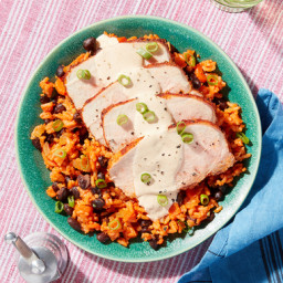 Cajun-Style Pork Roast with Red Rice & Beans