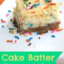 Cake Batter Cheesecake Bars Recipe
