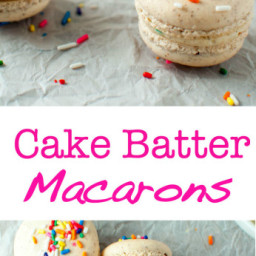 Cake Batter Macarons