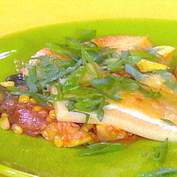 Calabacitas Casserole with Polenta and Cheese