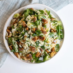 California Fig Orzo Salad with Spinach and Parmesan