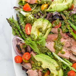 California Grilled Steak Salad With Chimichurri Dressing